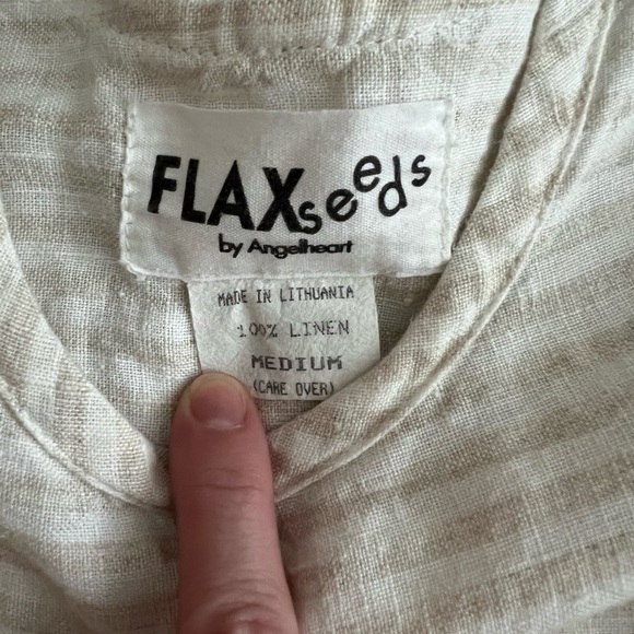 FLAXseeds by Anglehart Linen Tee - Picture 3 of 5